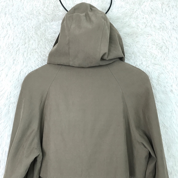 SOLD Hooded Trench Coat Long Brown London Fog - Picture 7 of 8